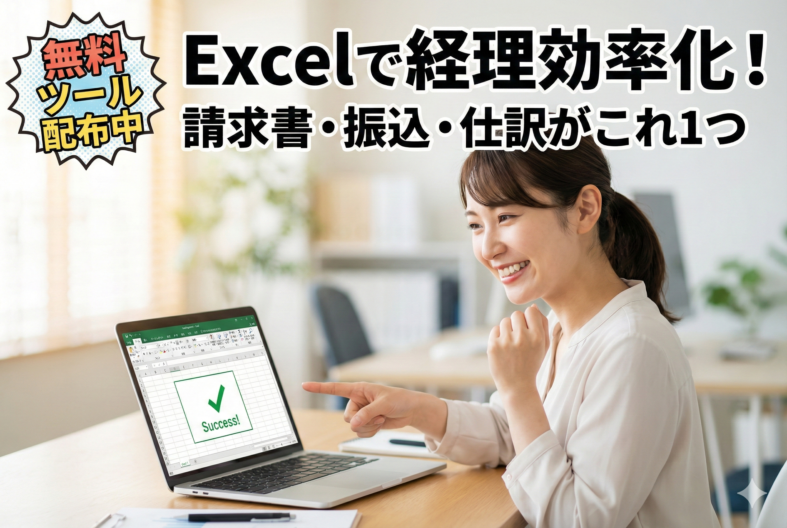 【中小企業向け】請求書管理を効率化！Excelで振込データを簡単作成！