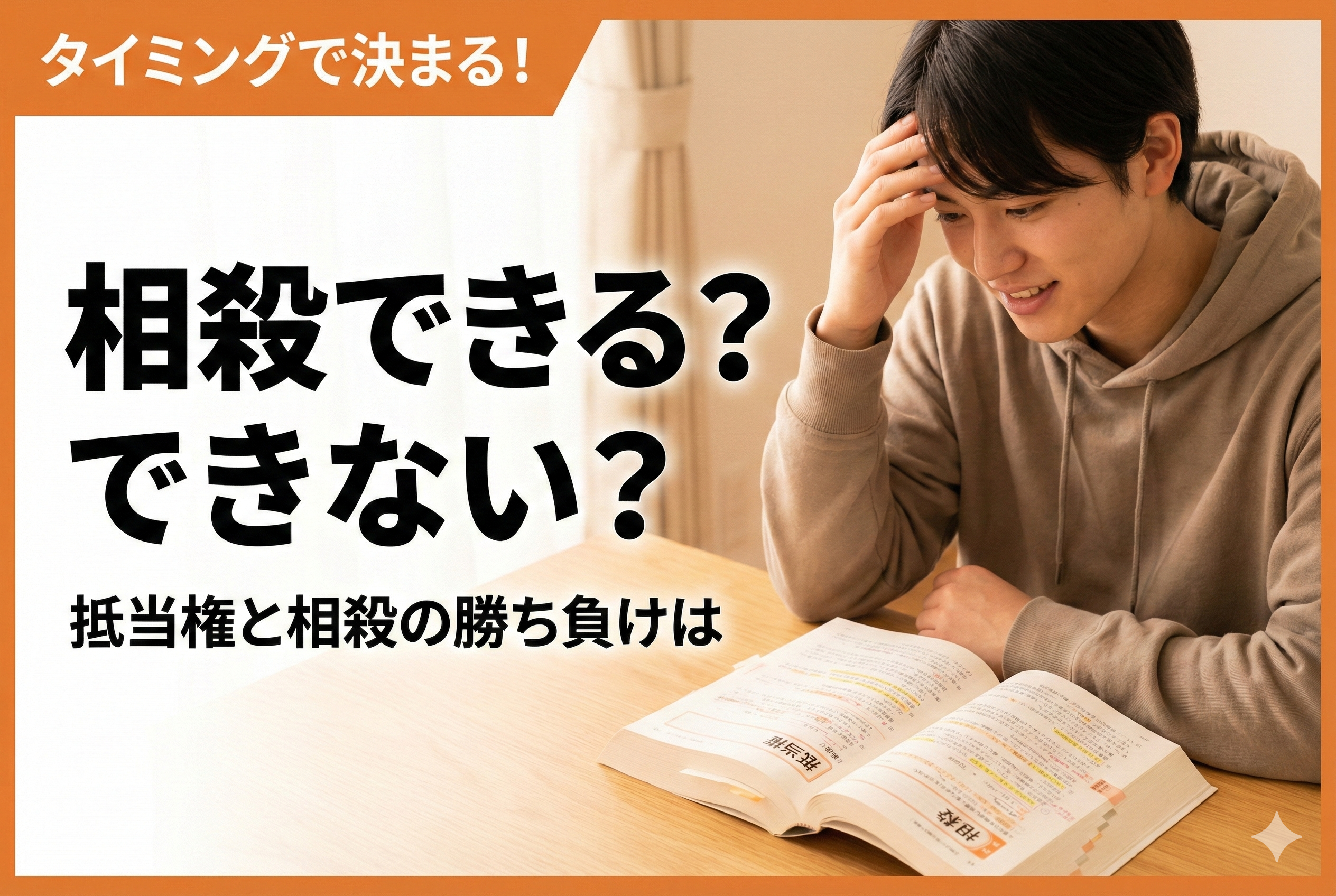 【宅建民法】抵当権と相殺の勝ち負けは？「タイミング」さえ掴めば一発で解ける！