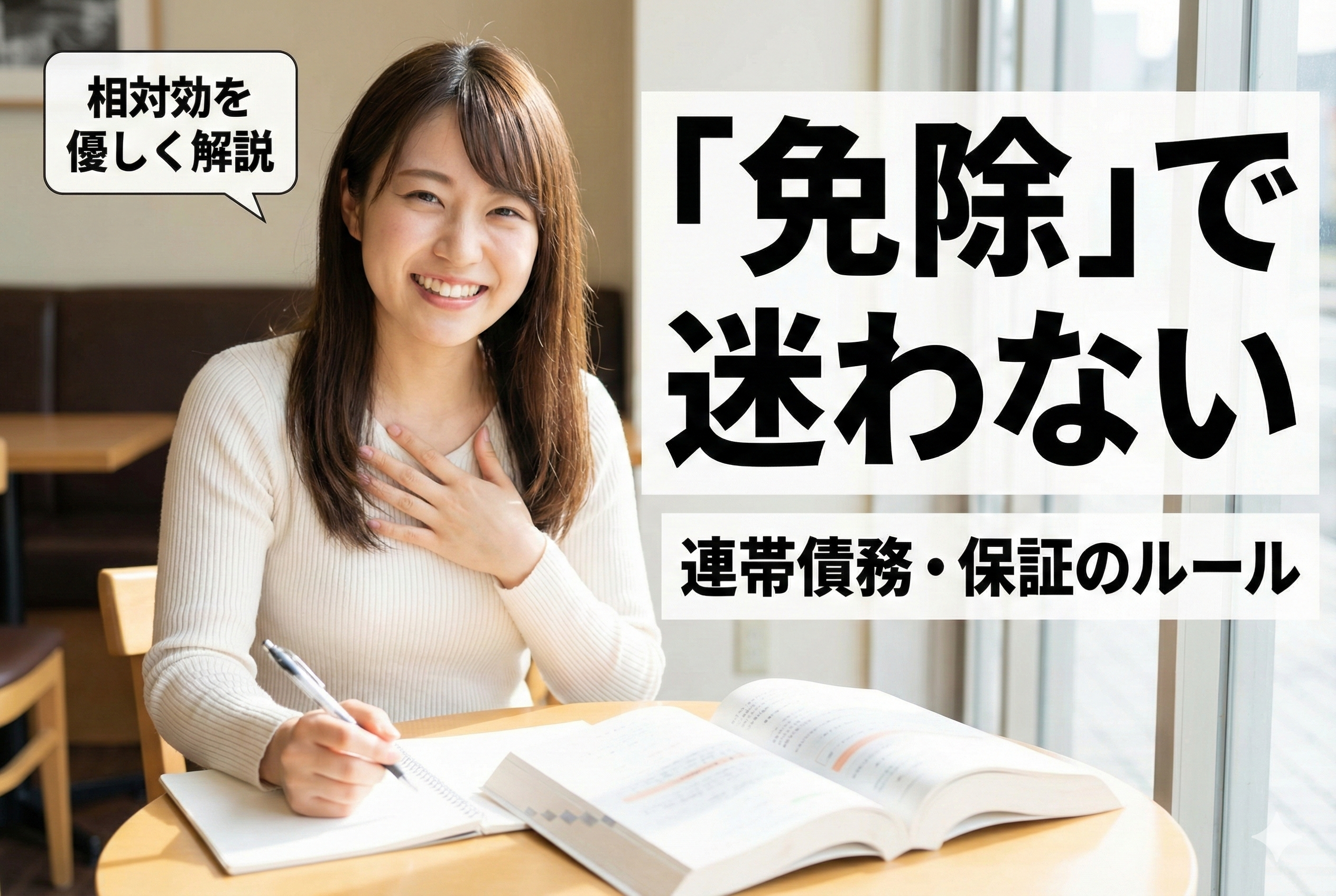 【宅建民法】「免除」ってなに？連帯債務でのひっかけポイントを優しく解説