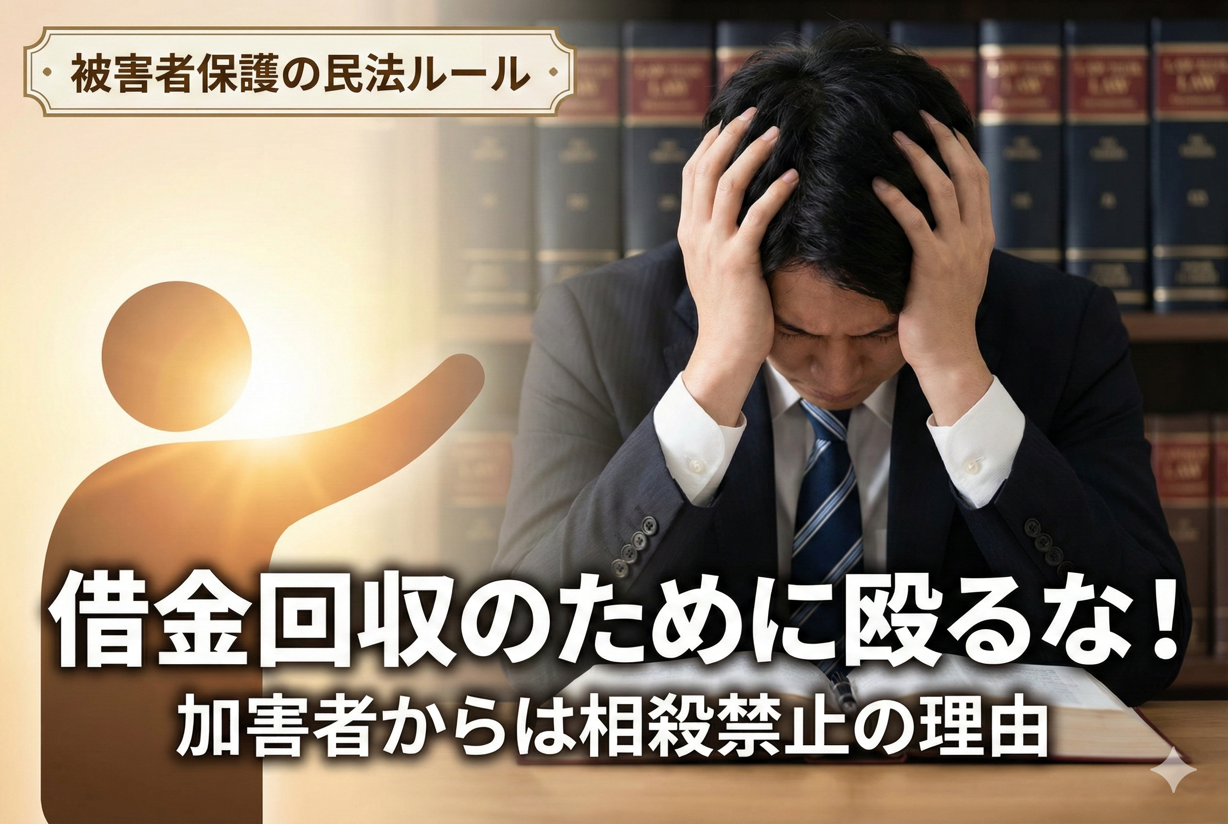 【宅建民法】加害者からは相殺できない！「人の生命・身体」を守る重要ルール