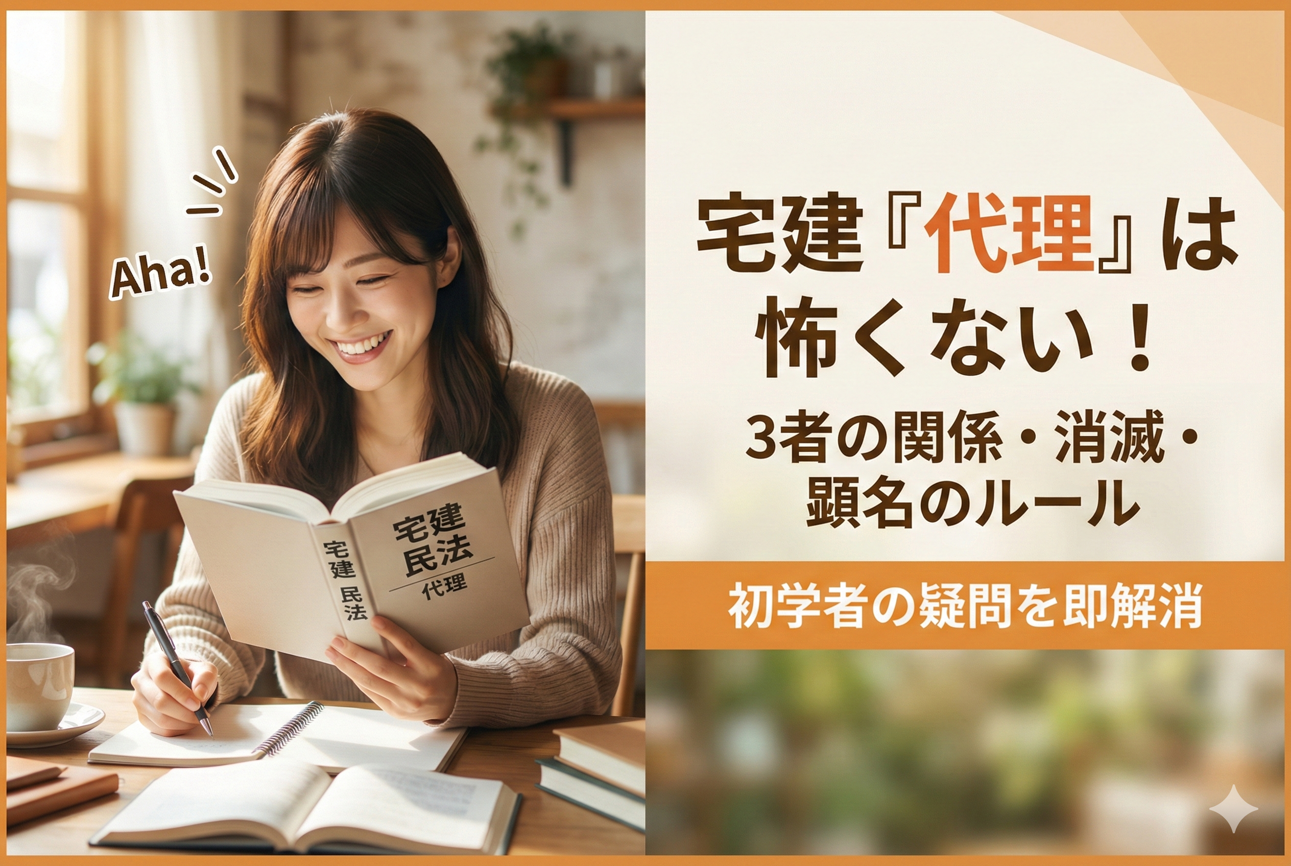宅建の「代理」は怖くない！種類・消滅・顕名のルールをわかりやすく解説