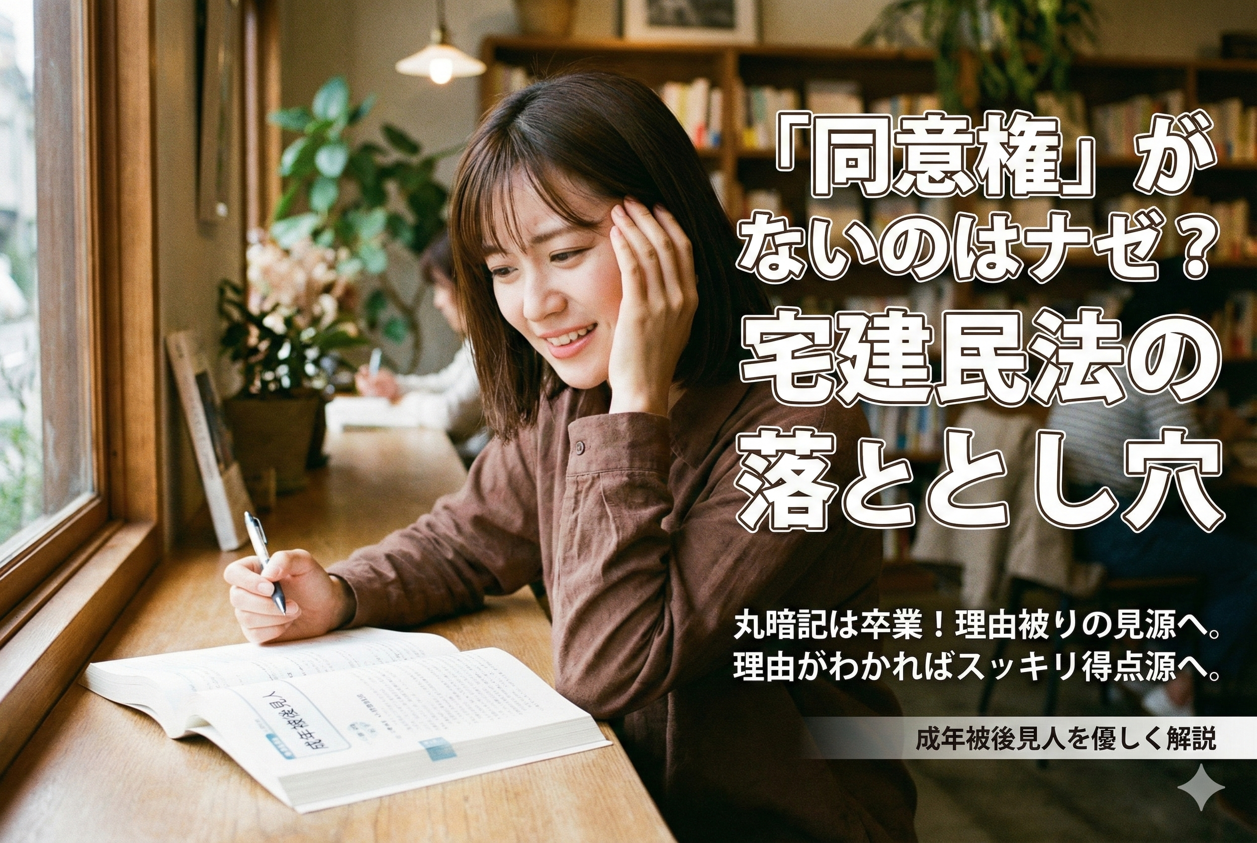【宅建民法】「成年被後見人」って誰？試験で狙われる「同意権がない理由」を優しく解説