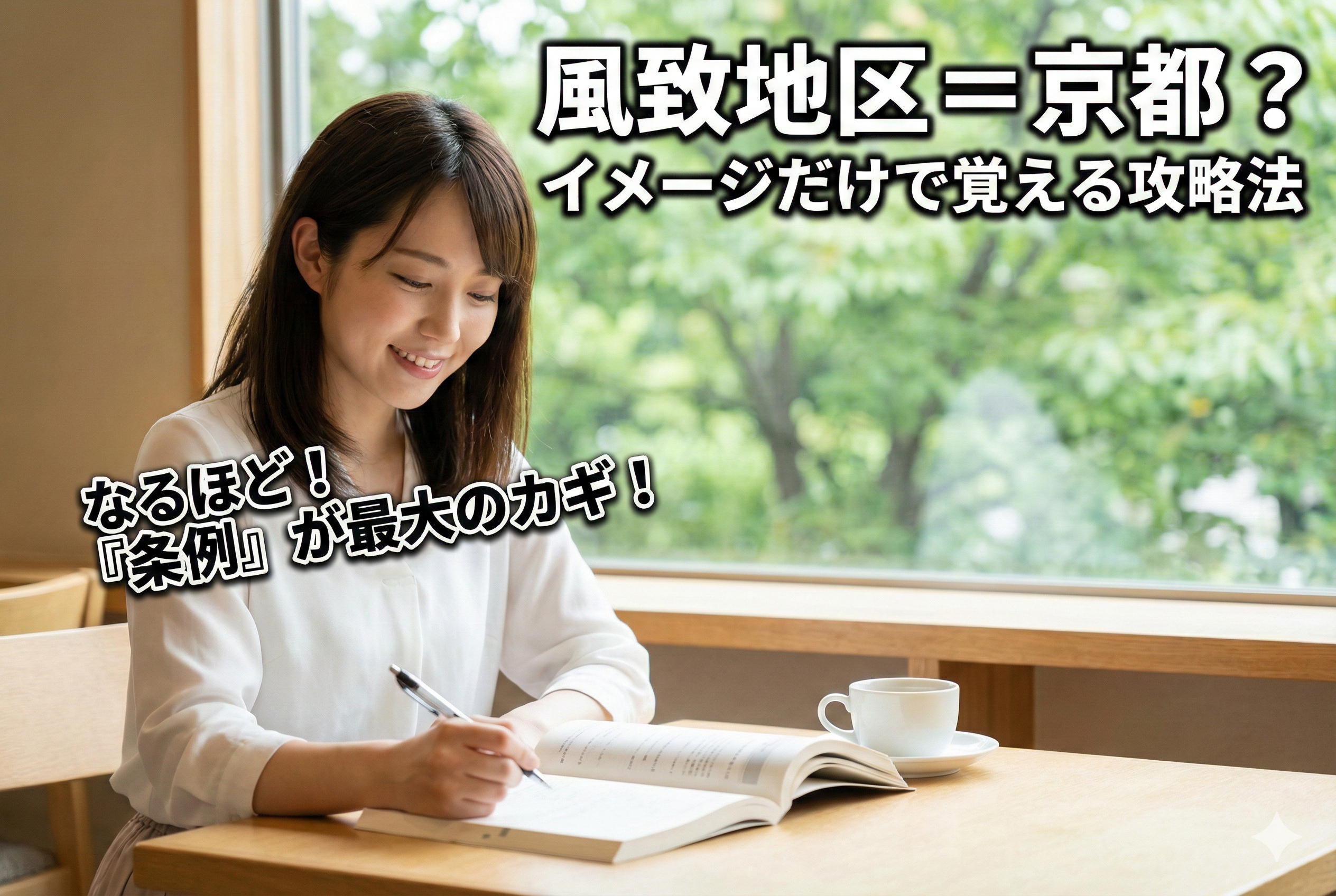【宅建】風致地区って何？「京都の景色」をイメージすれば一発で解決！
