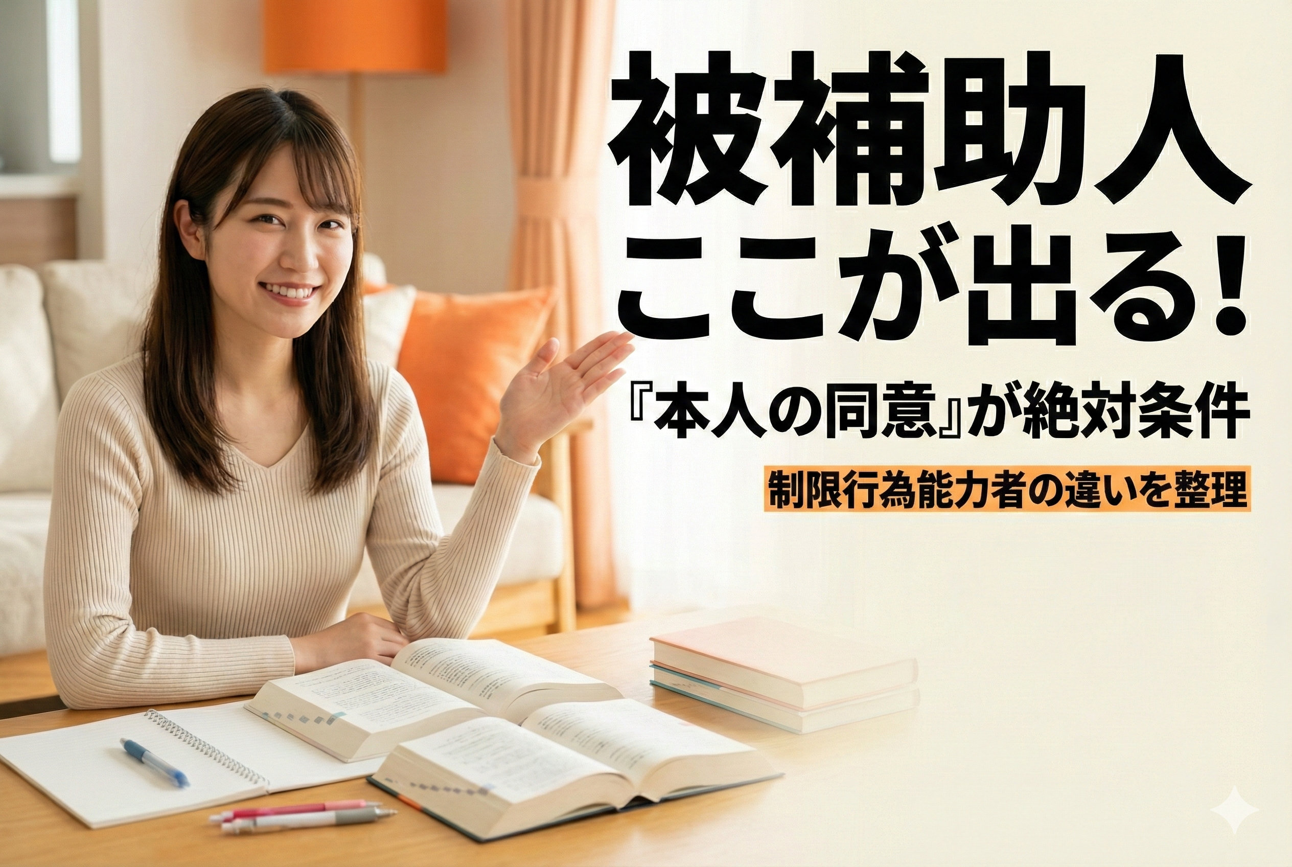 【宅建民法】「被保佐人」攻略法！同意が必要な行為と保佐人の権限を整理