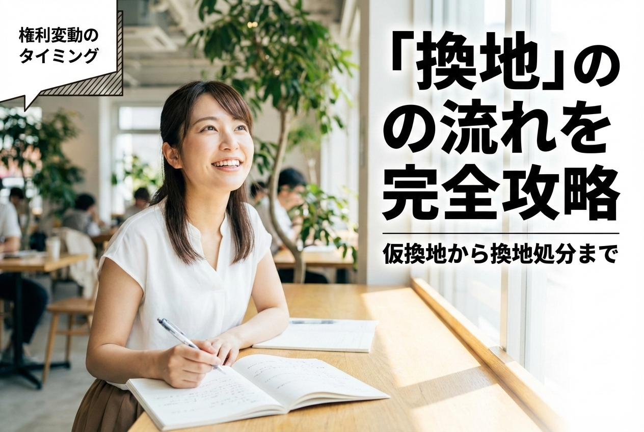 「仮換地」と「換地処分」の違いは？初学者がつまずく3つのポイントを解説【宅建】