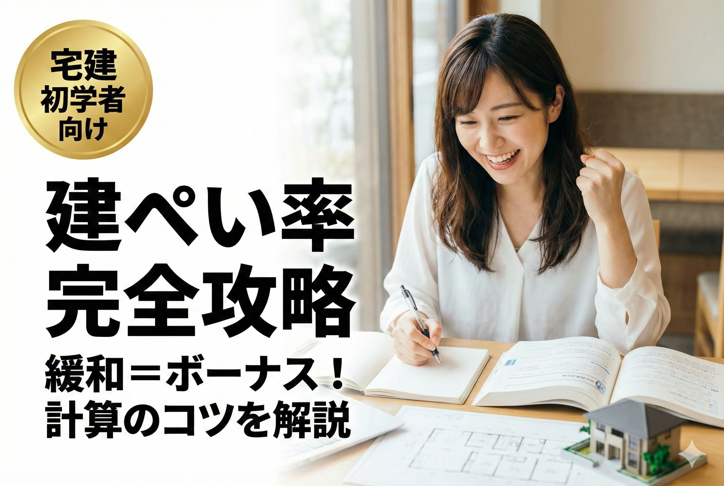 宅建の法令上の制限「建ぺい率」を完全攻略！角地や防火地域の緩和をわかりやすく解説