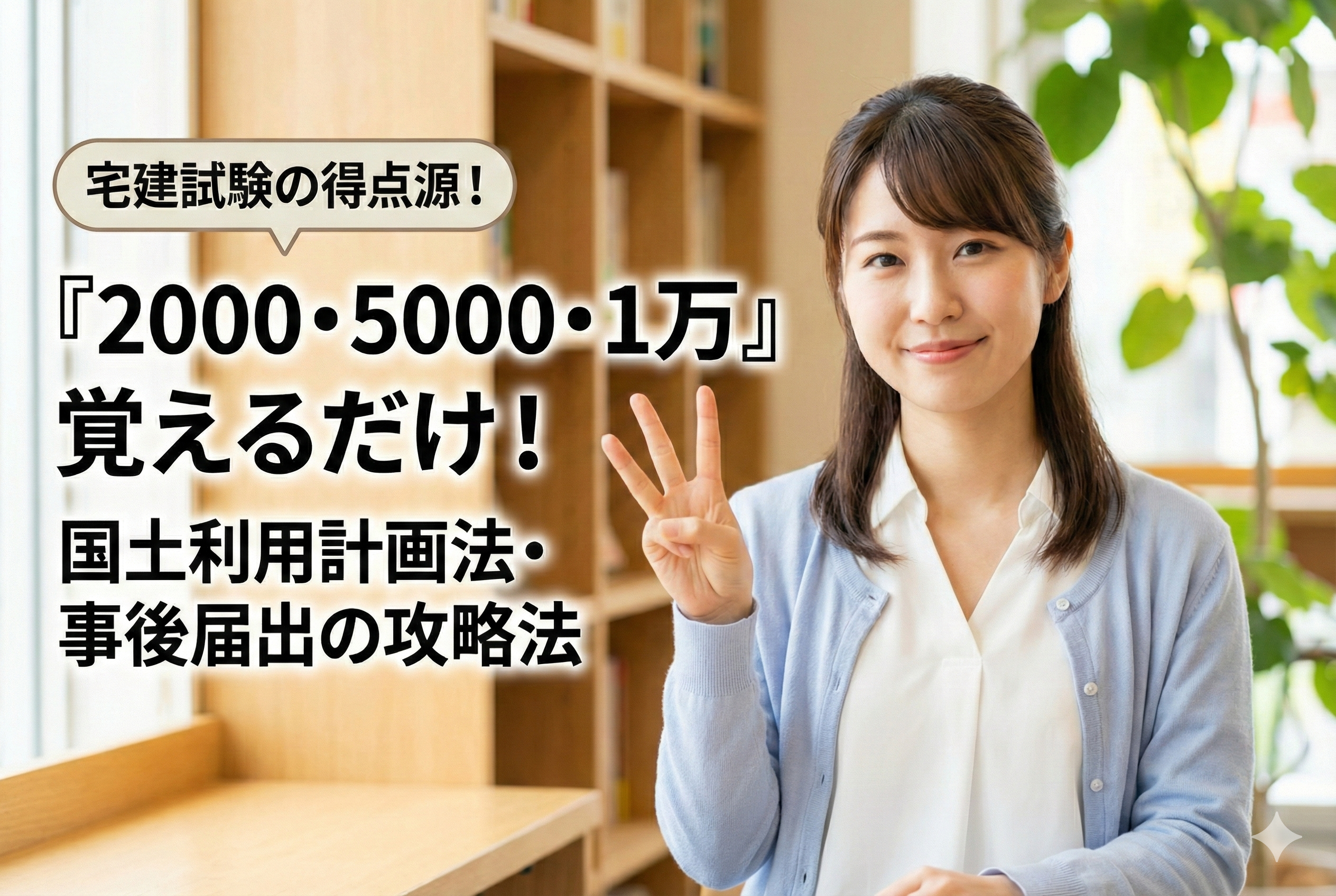 【宅建】国土利用計画法は「面積」が命！初学者が覚えるべき3つの数字