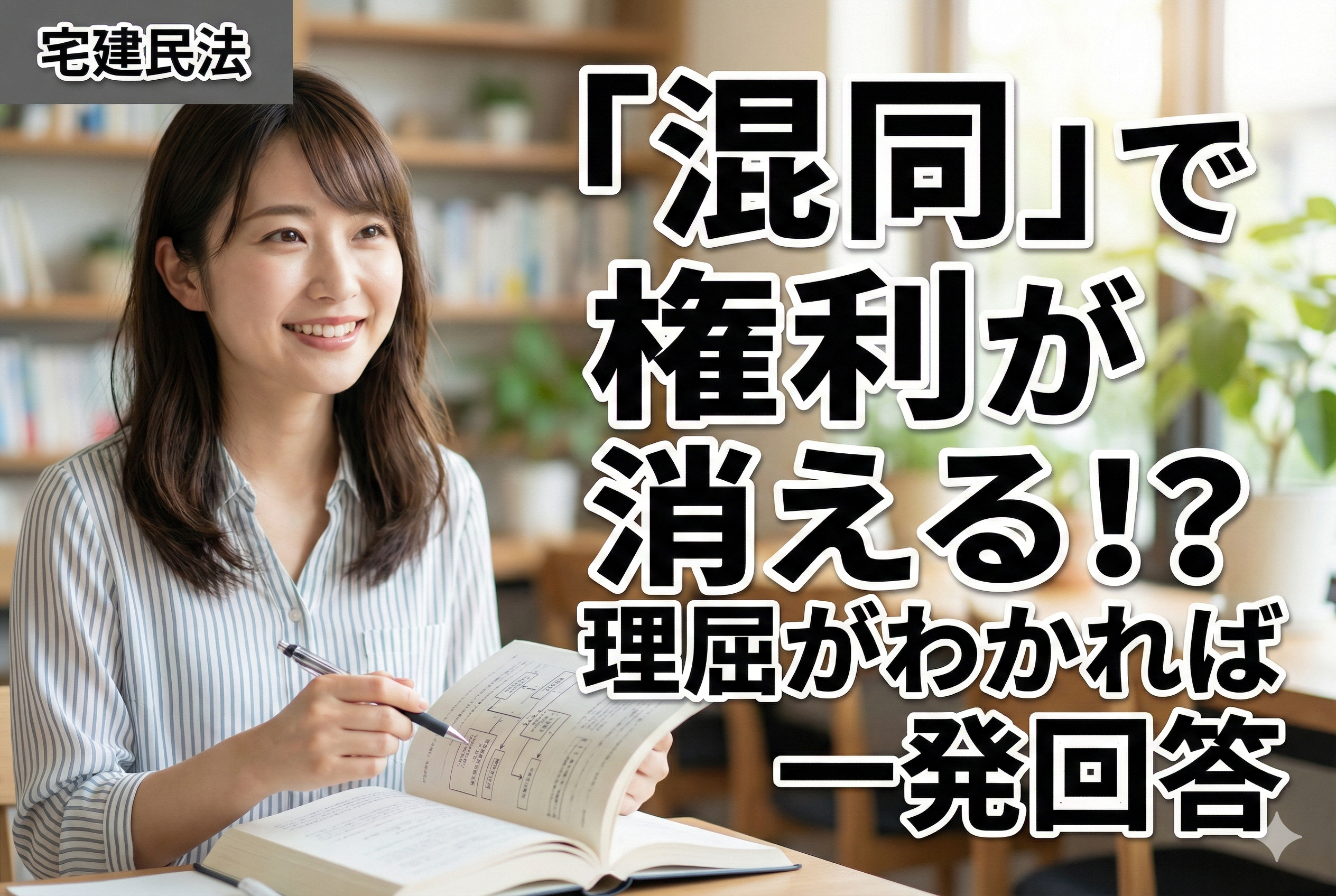 宅建初学者でもわかる「混同」の仕組み！借地権や抵当権が消滅する理由とは？