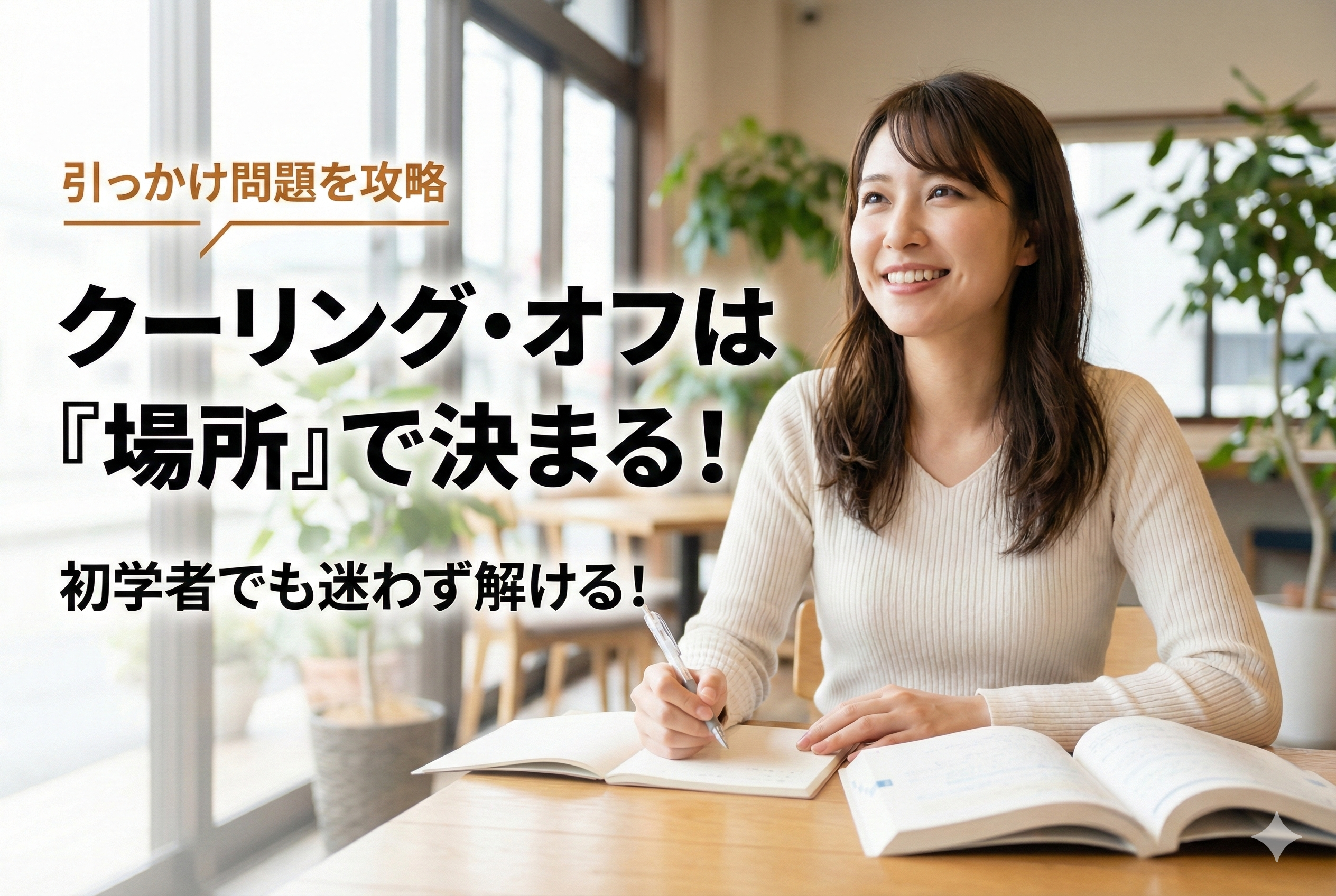 【宅建初学者へ】クーリング・オフは「できない場所」だけ覚えれば大丈夫！