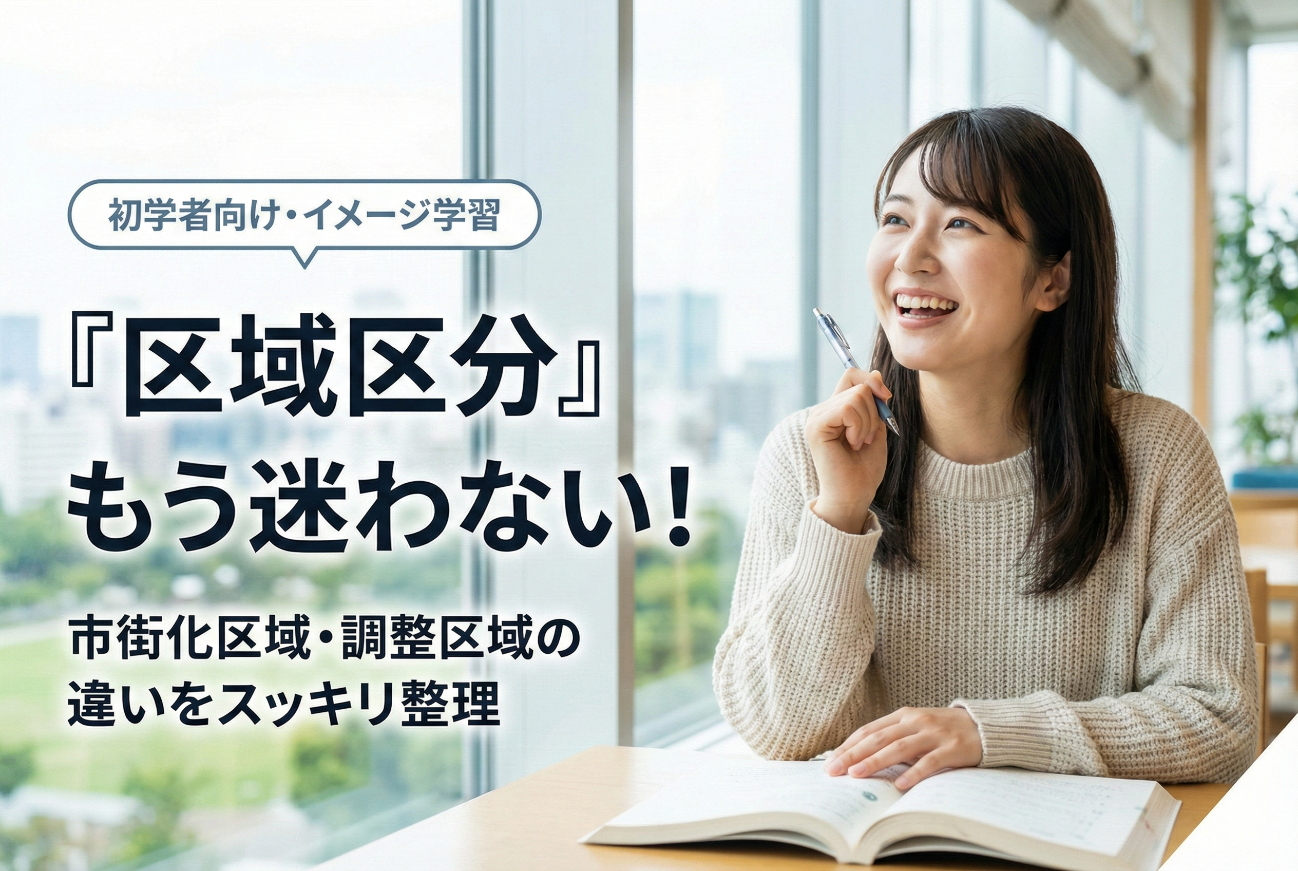 【宅建・都市計画法】市街化区域と調整区域の違いは？「区域区分」の基本をゼロから解説