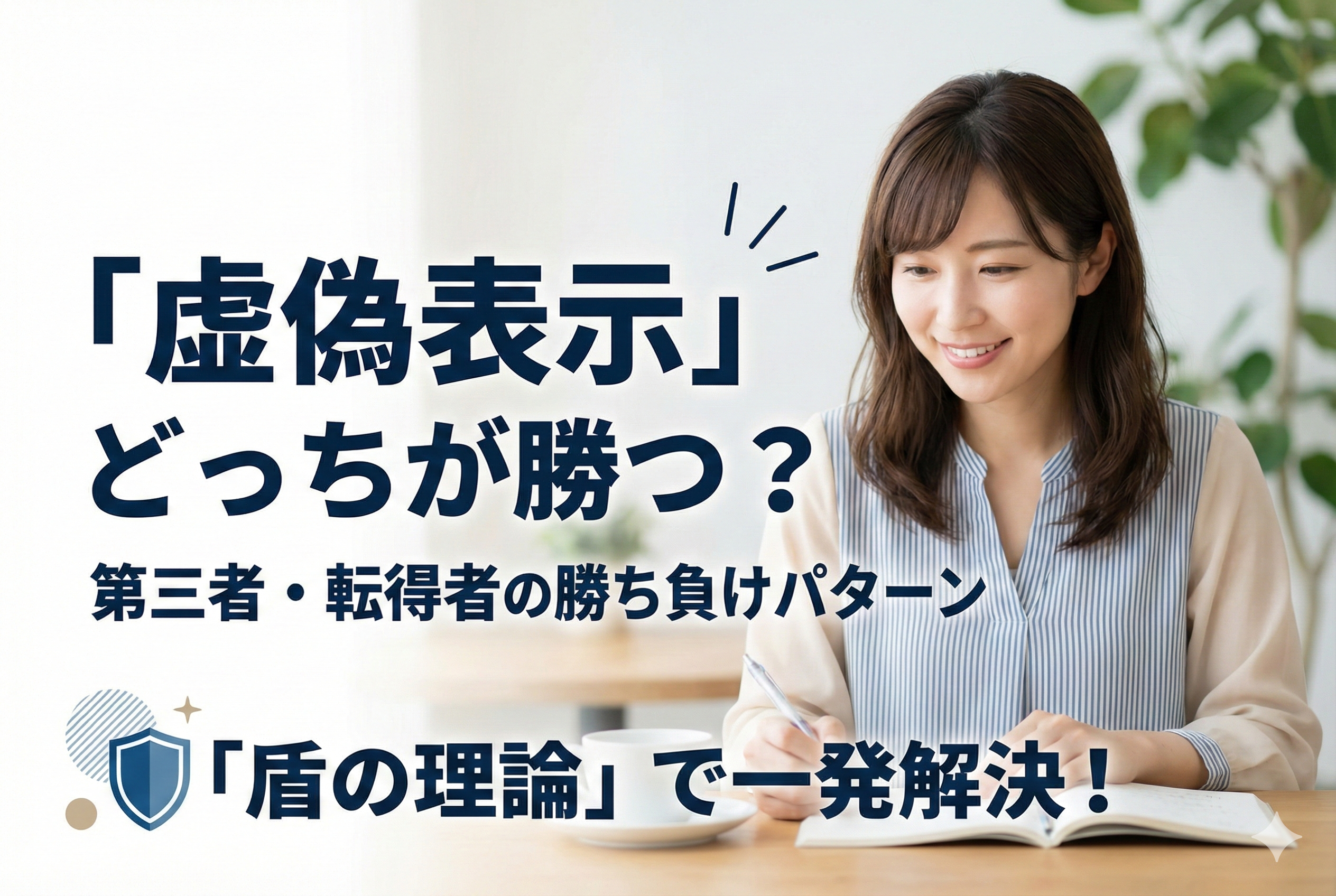 【宅建・民法】虚偽表示の「第三者」と「転得者」どっちが勝つ？勝ち負けパターン整理