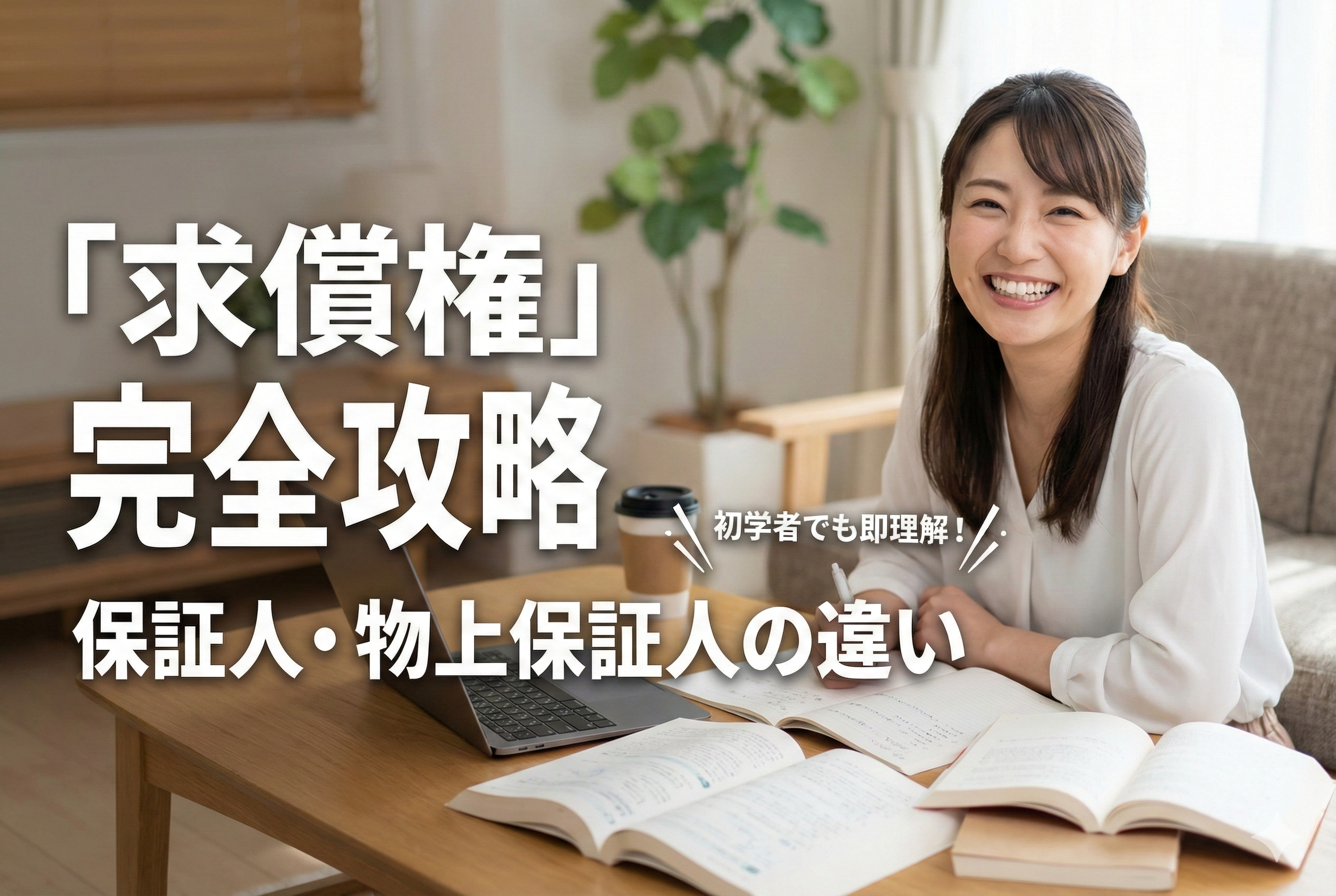 【宅建民法】「求償権」ってなに？保証人と物上保証人の違いをスッキリ整理