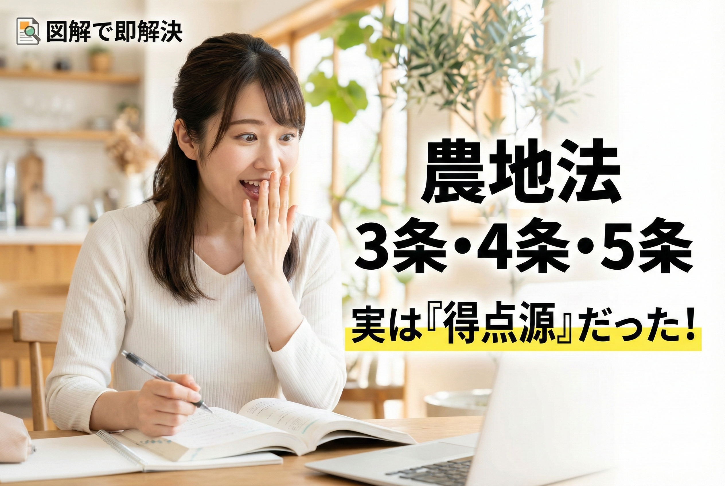 宅建の農地法はここが出る！3・4・5条の許可権者と例外パターンをわかりやすく解説