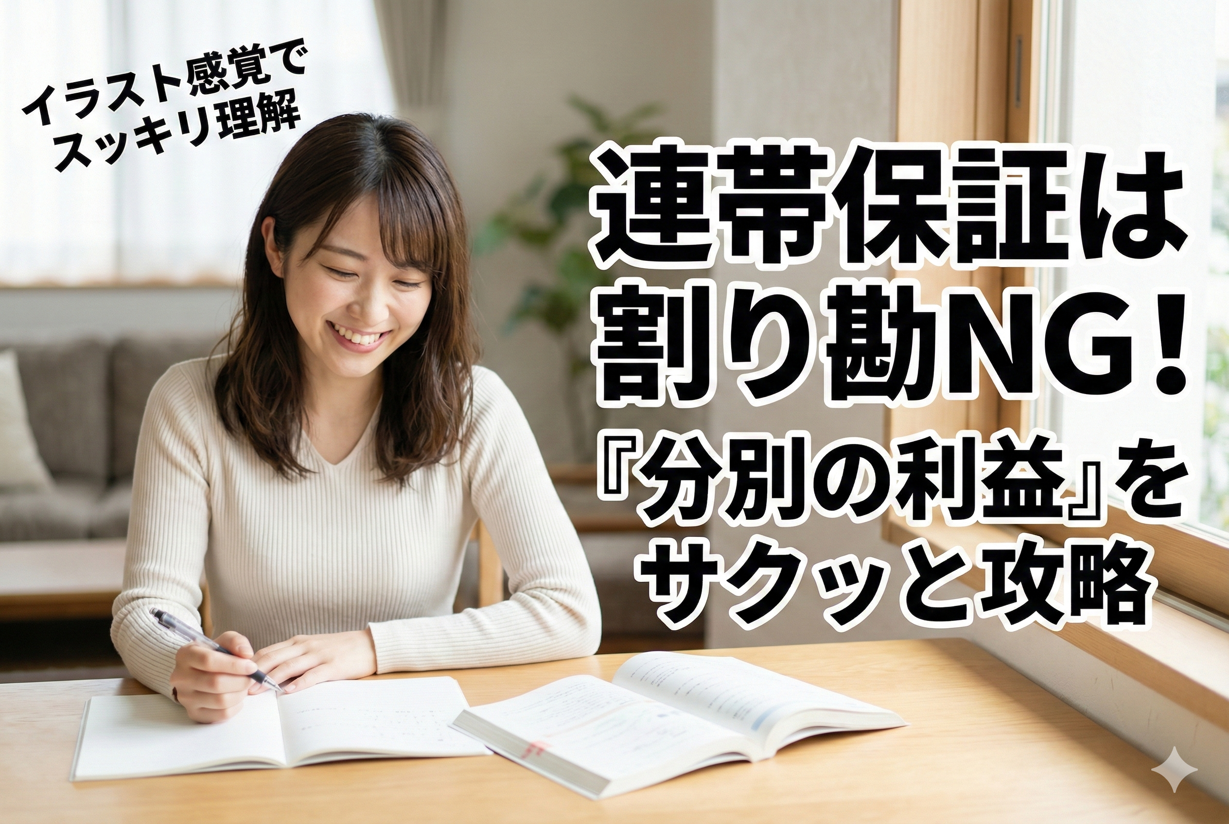 【宅建民法】「分別の利益」がない連帯保証人は何が怖いの？試験対策の重要ポイント
