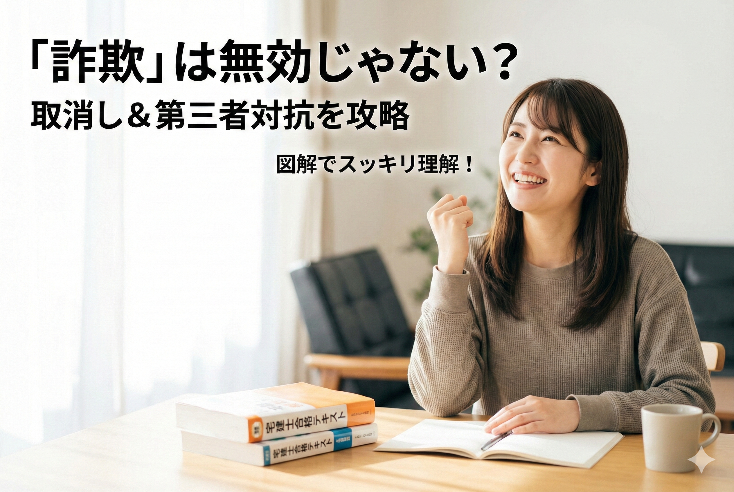 【宅建】「詐欺」は無効じゃない？取消しの重要ルールと第三者対抗を解説！