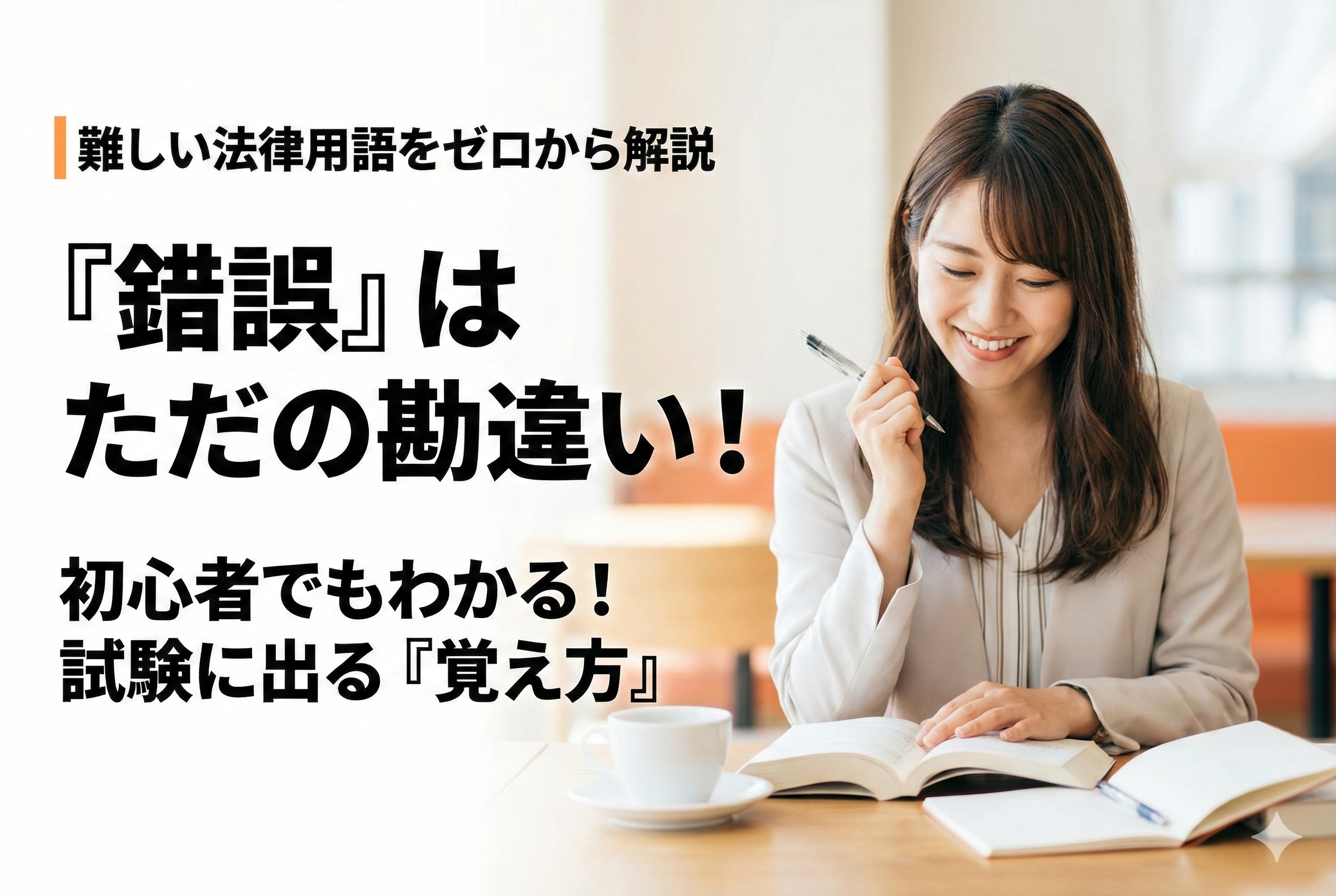 法律用語に負けない！宅建試験で出題される「錯誤」の重要ポイントと覚え方