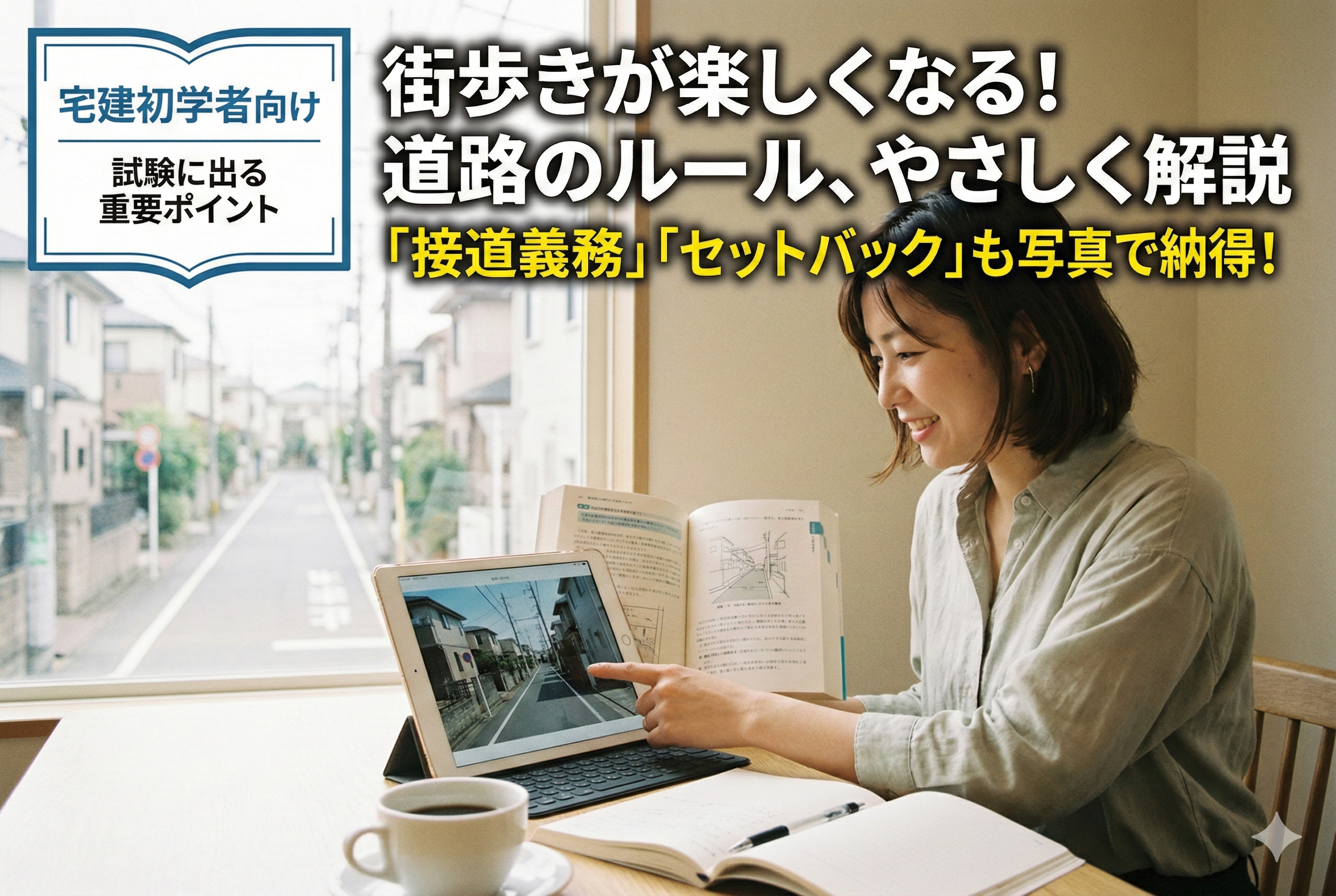 【宅建試験】「接道義務」と「セットバック」を完全攻略！道路のルールをゼロから解説