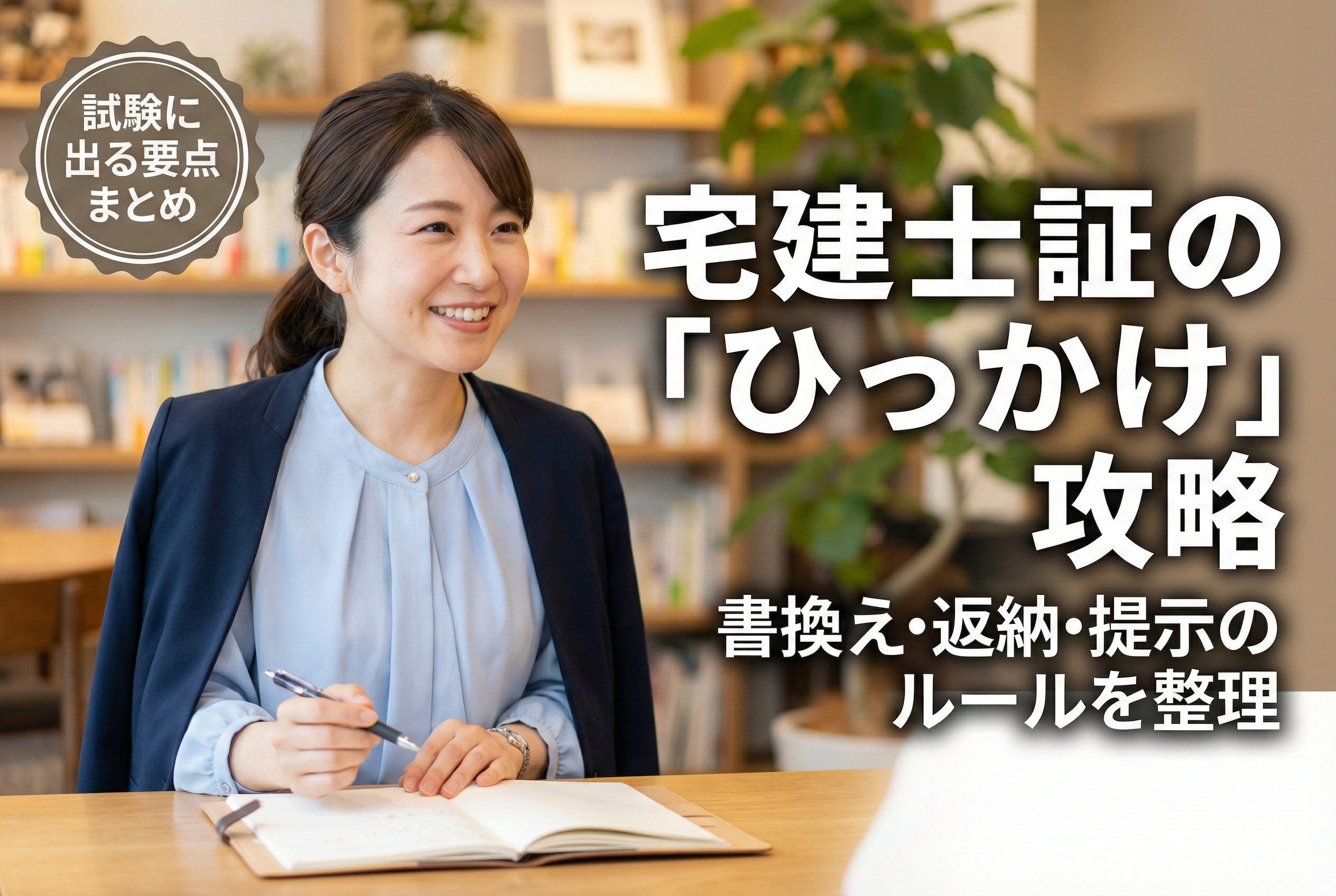 「変更登録」と「書換え」で混乱していませんか？宅建士証のルールをスッキリ整理！
