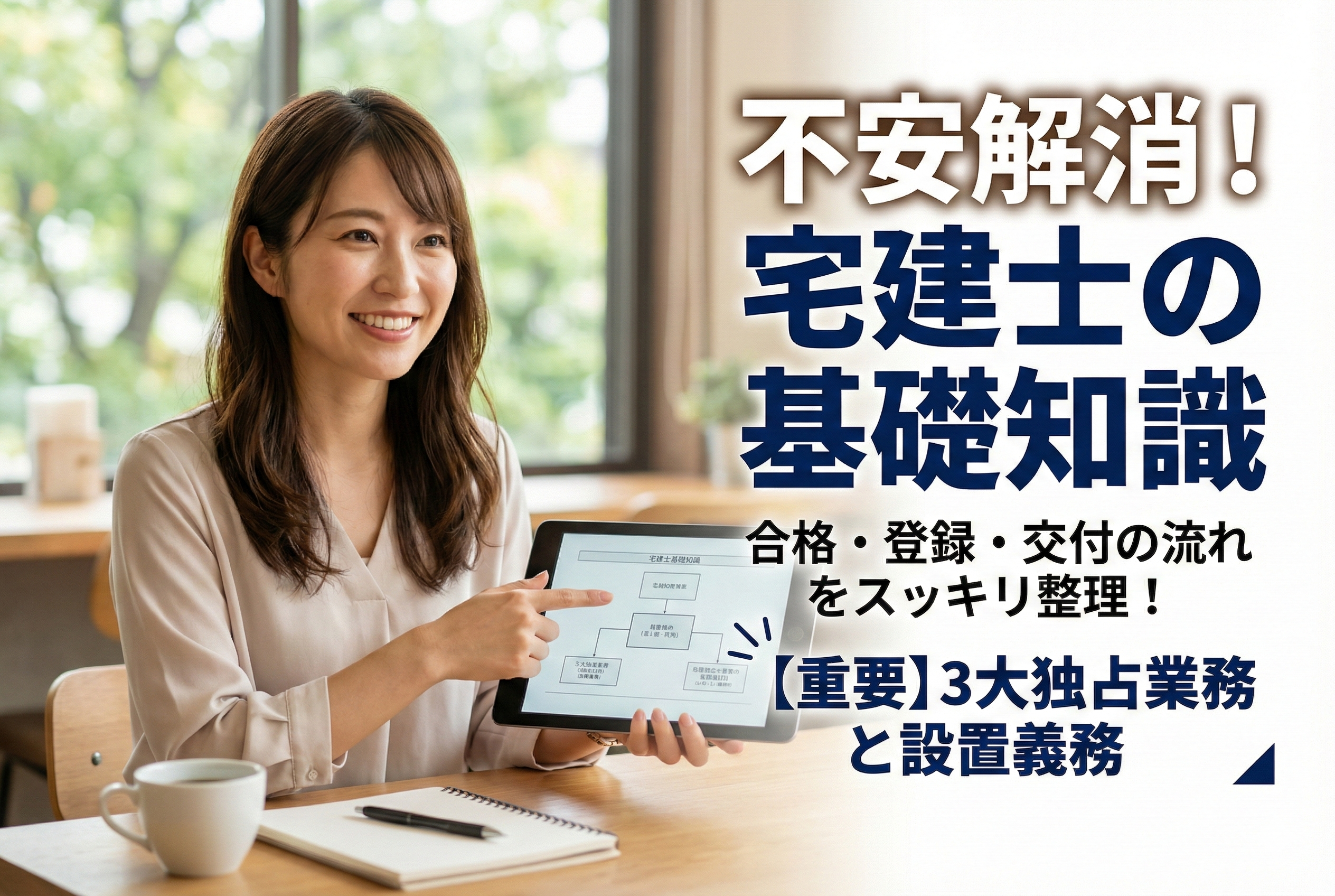 合格しただけじゃダメなの？宅建士になるまでの「3ステップ」と試験に出る重要ポイント