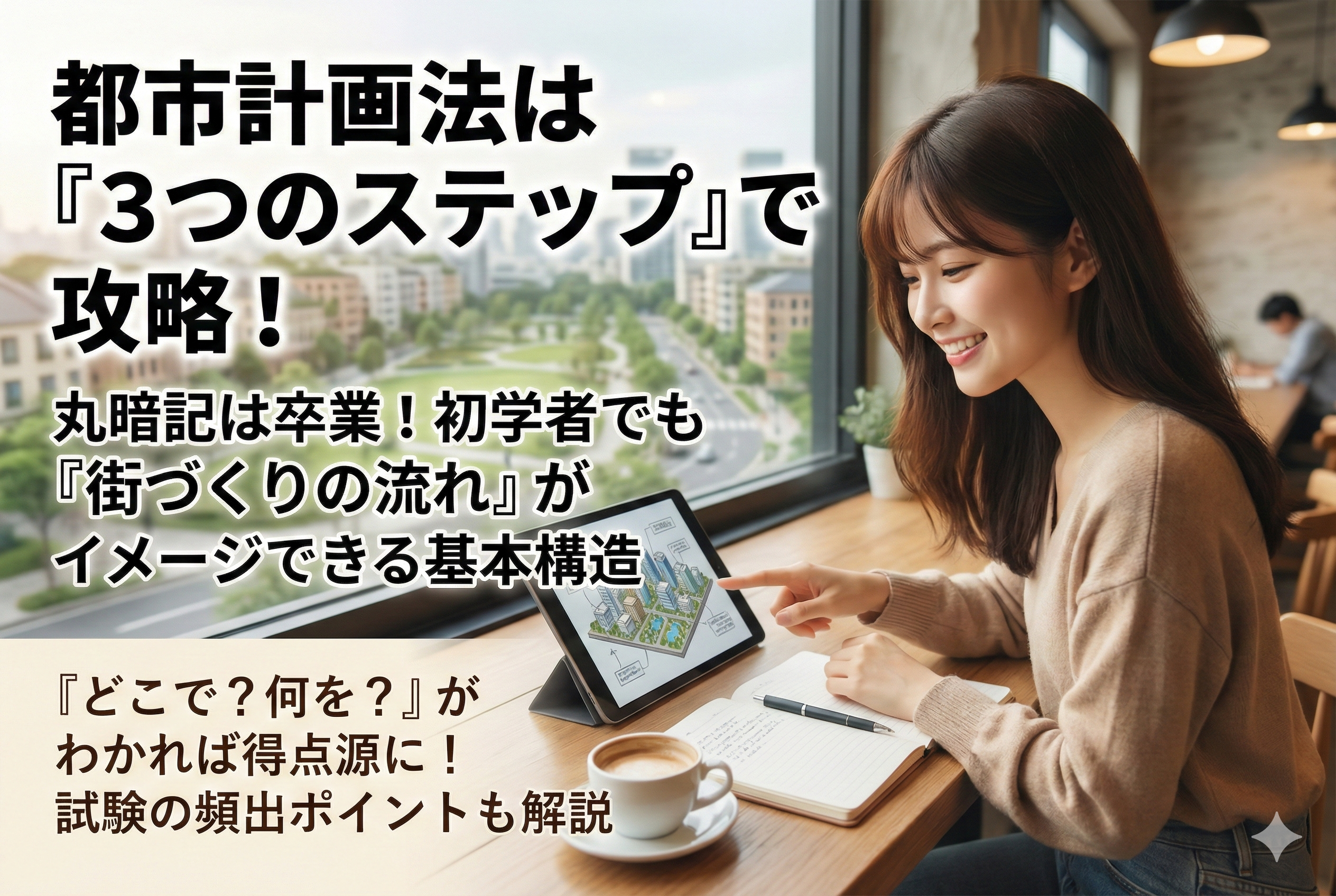 まだ丸暗記してる？都市計画法は「街づくりストーリー」で理解すると一気に楽になります！