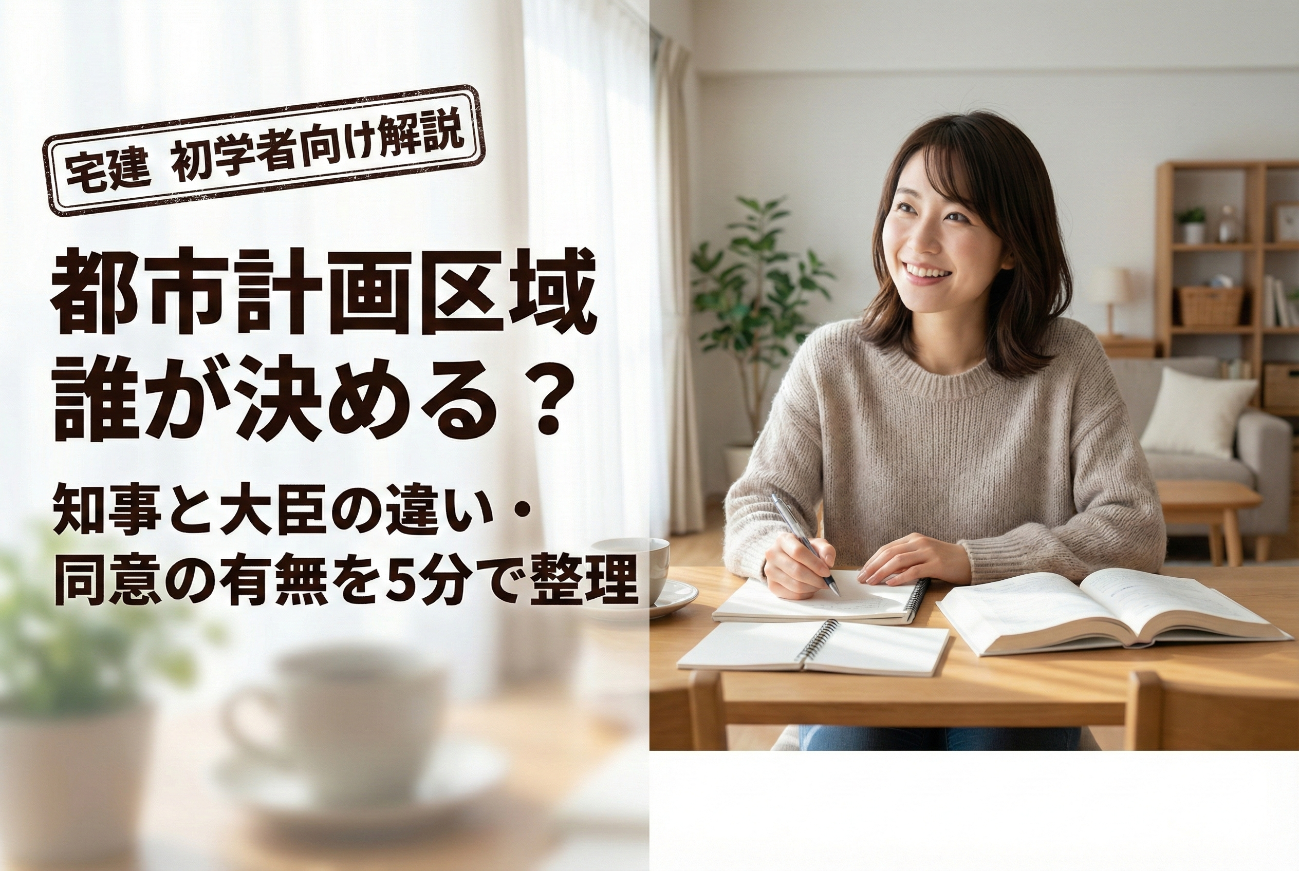 【宅建・都市計画法】「都市計画区域」って誰が決めるの？指定の流れをわかりやすく解説