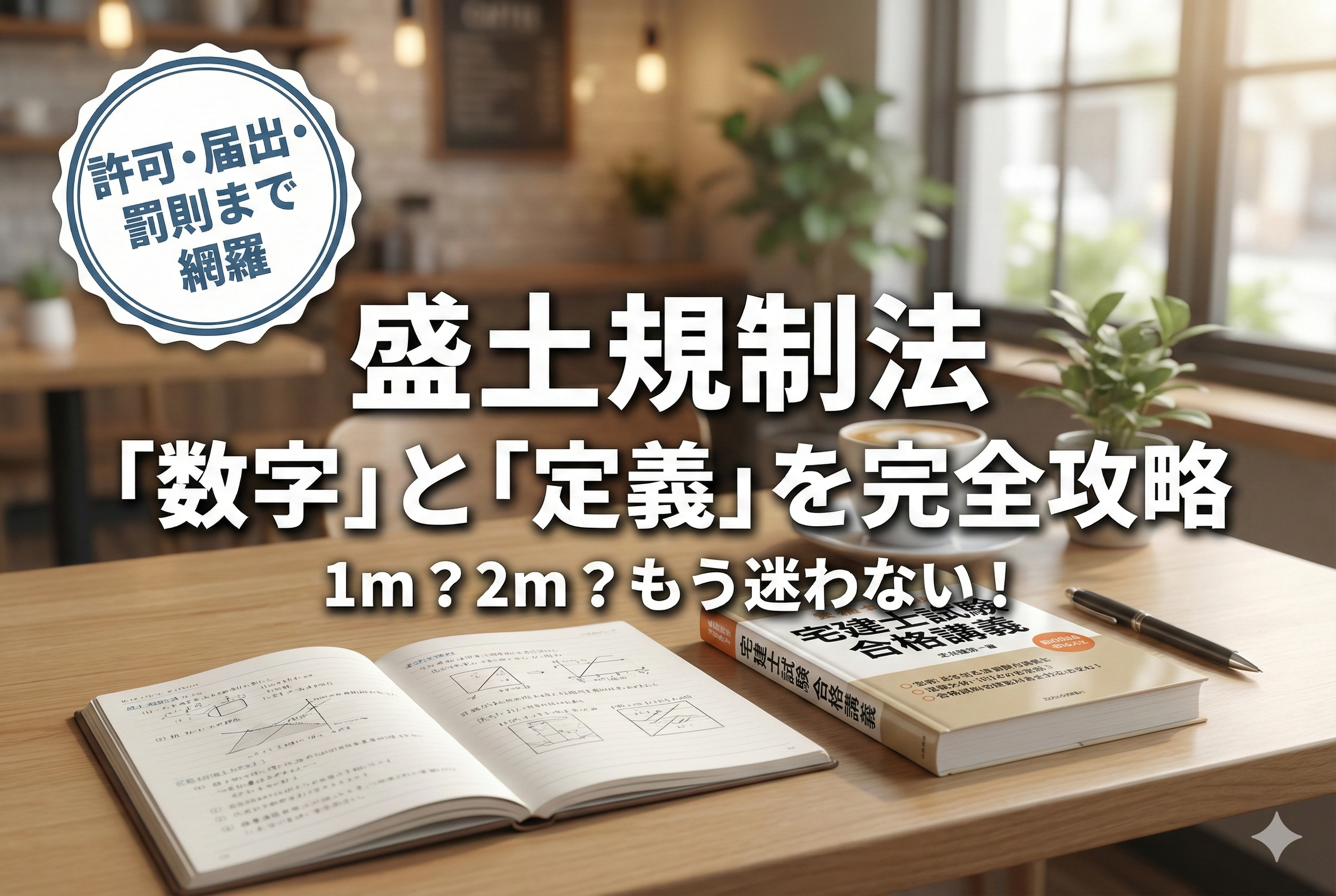 【宅建】盛土1m・切土2m？宅建試験に出る「宅地造成」の定義と手続き完全ガイド