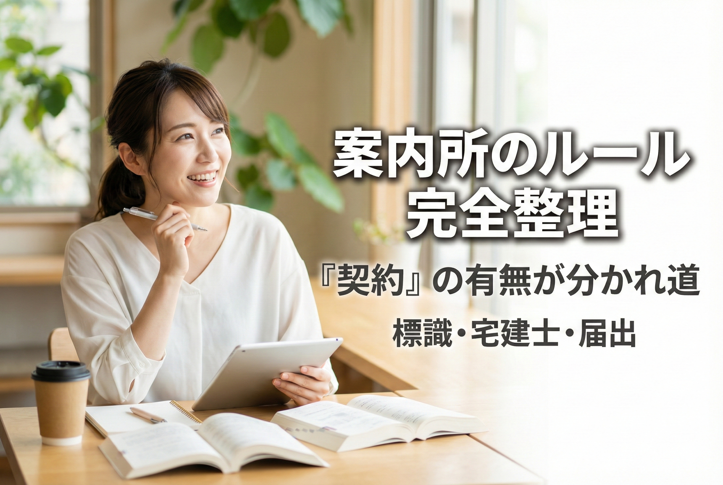 【宅建初心者向け】もう迷わない！「案内所」のルール