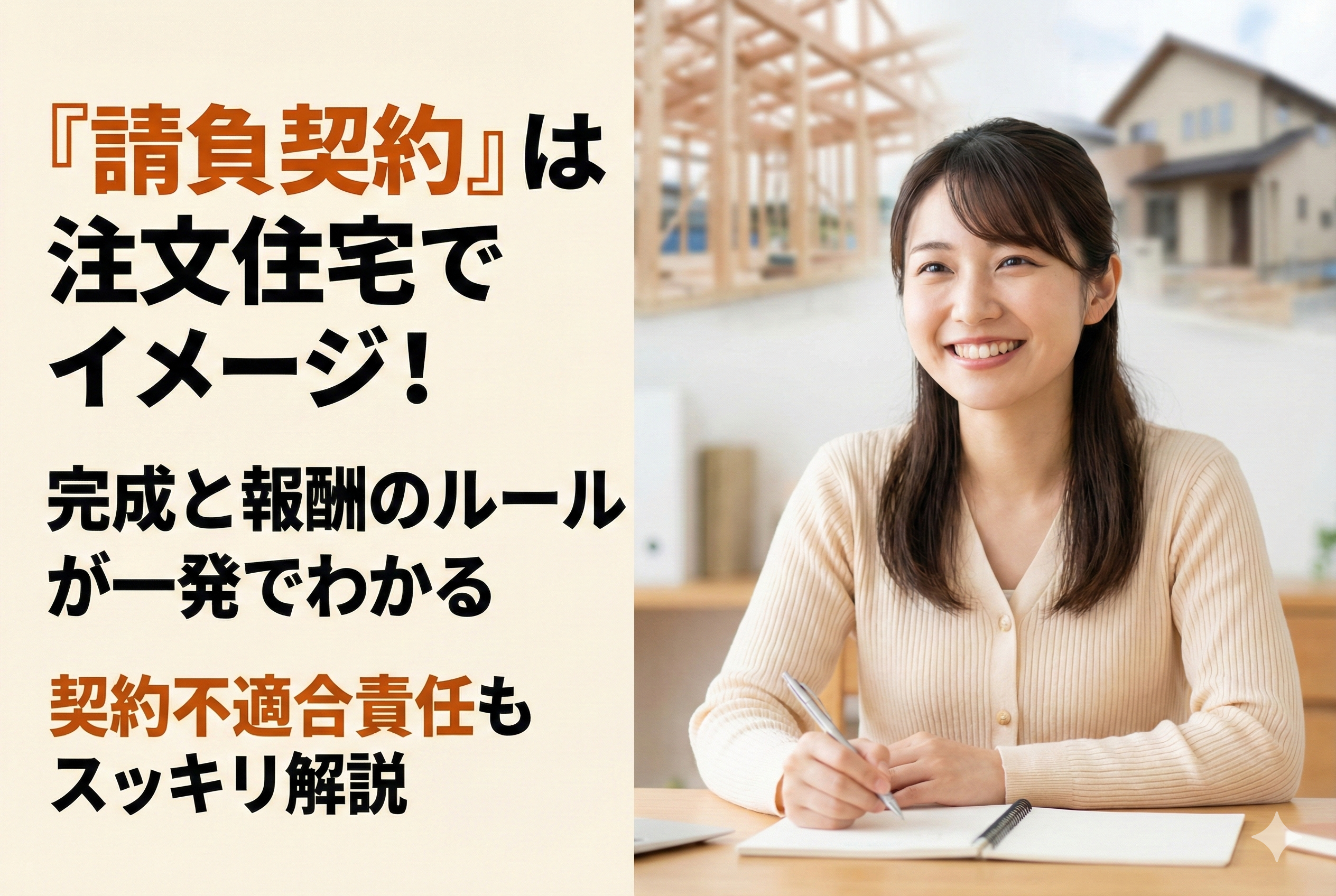 【宅建民法】「請負契約」って何？注文住宅をイメージすれば一発で理解できます！