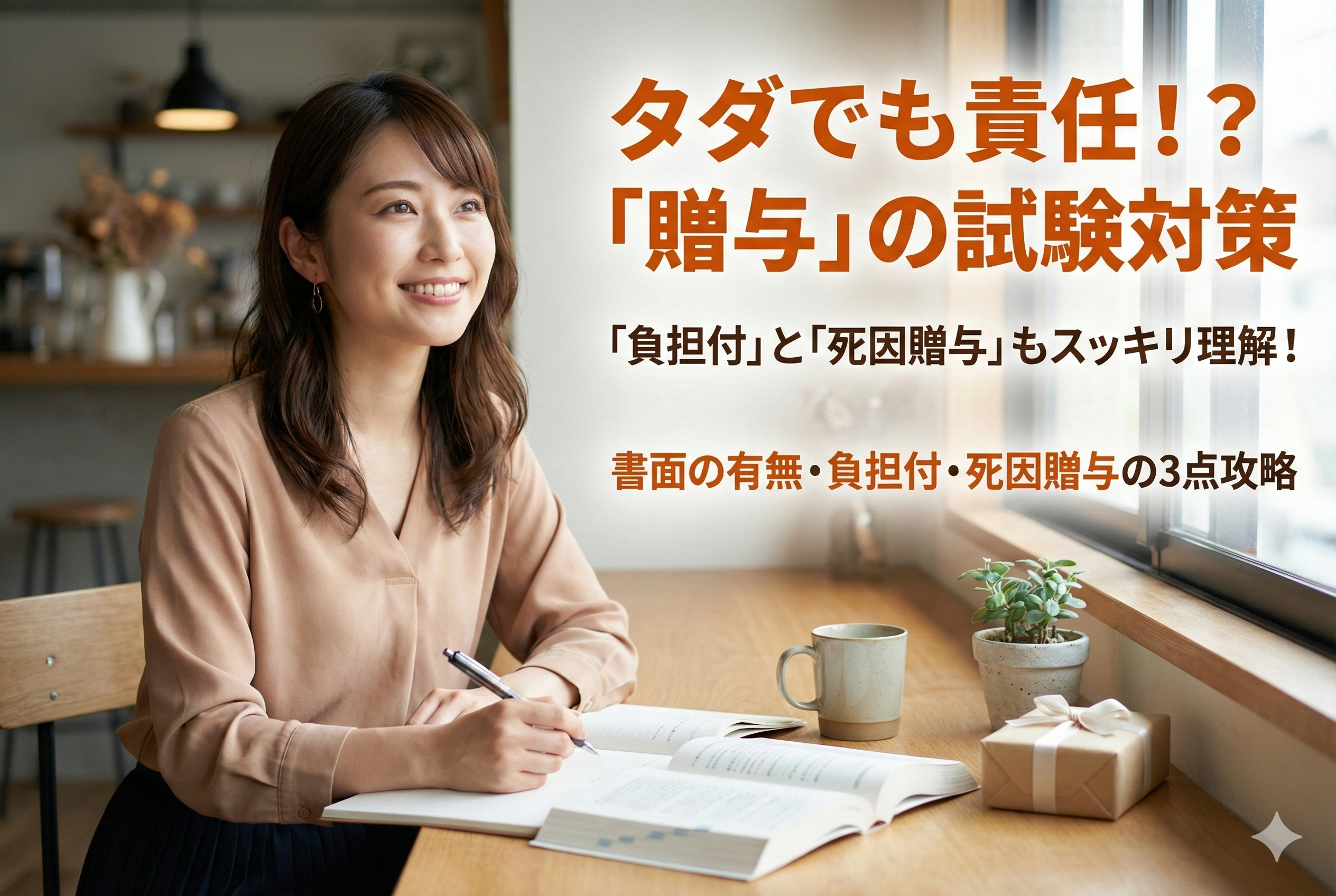 【宅建民法】タダでも責任あり？「負担付贈与」と「死因贈与」の試験に出るポイントを解説